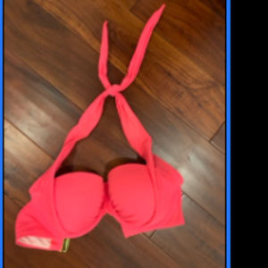 Victoria's secret bikini halter top coral